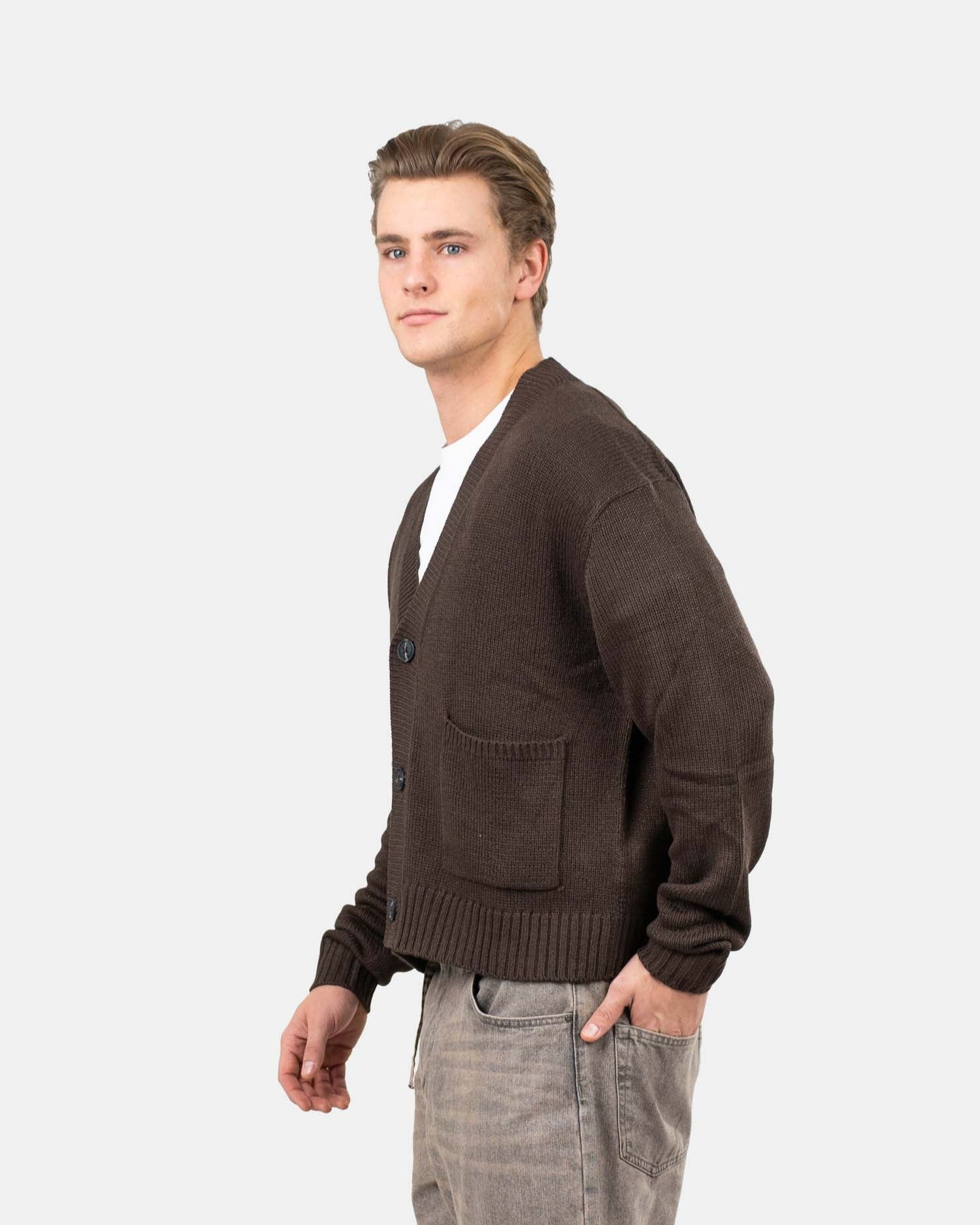 Cardigan With Pockets Brun | Skagen - clothing.dk
